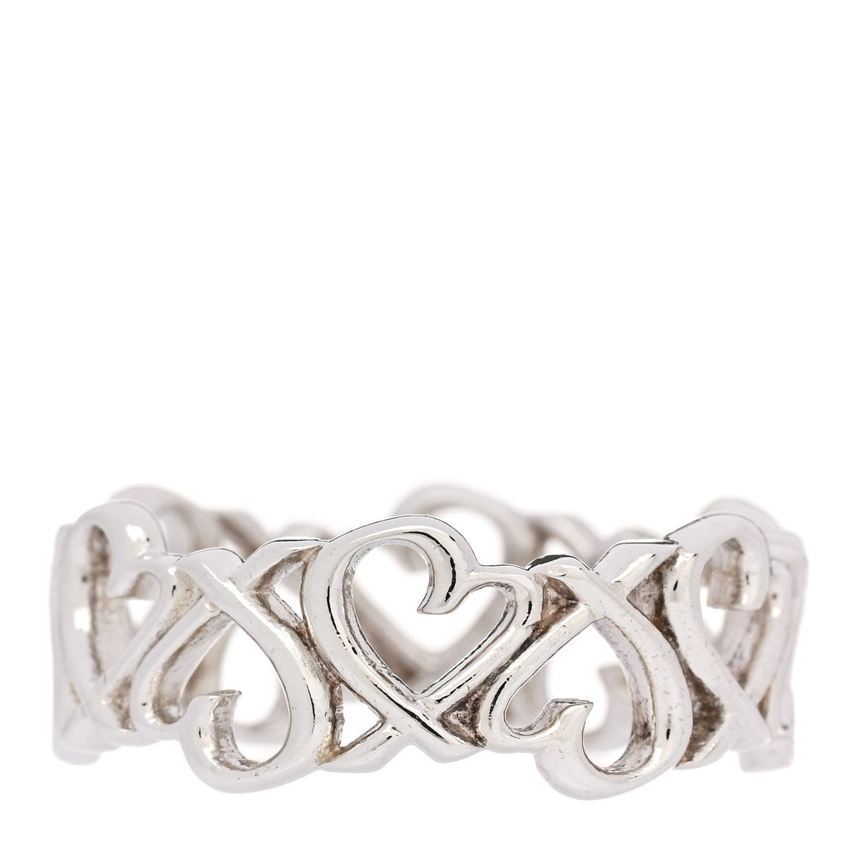 Sterling Silver Paloma Picasso Loving Heart Band Ring 54 6.75