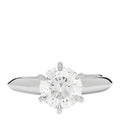 Platinum Diamond 1.32ct Solitaire Engagement Ring 47 4