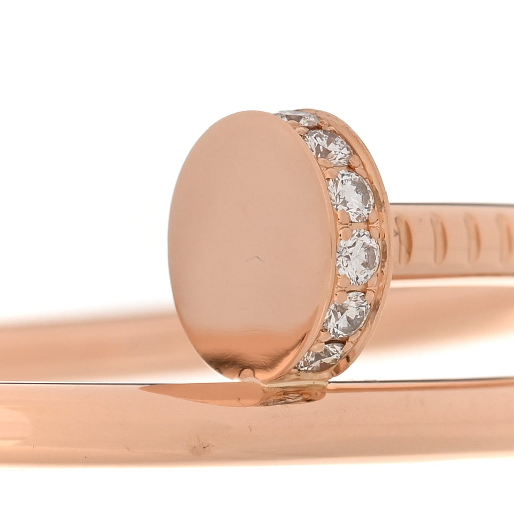 18K Pink Gold Diamond Juste Un Clou Bracelet 15