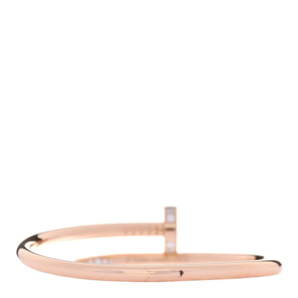 18K Pink Gold Diamond Juste Un Clou Bracelet 15