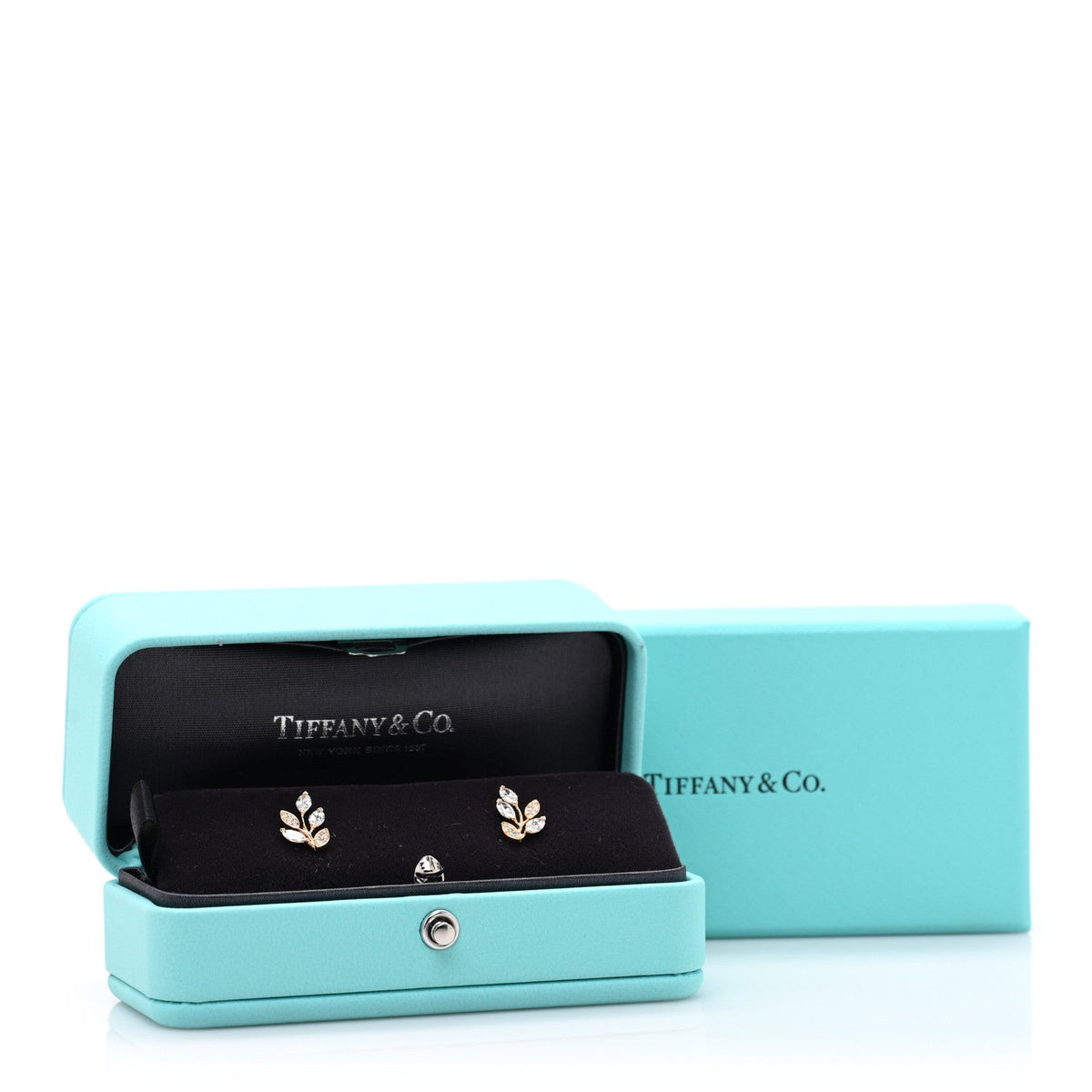 18K Rose Gold Diamond Small Victoria Vine Earrings
