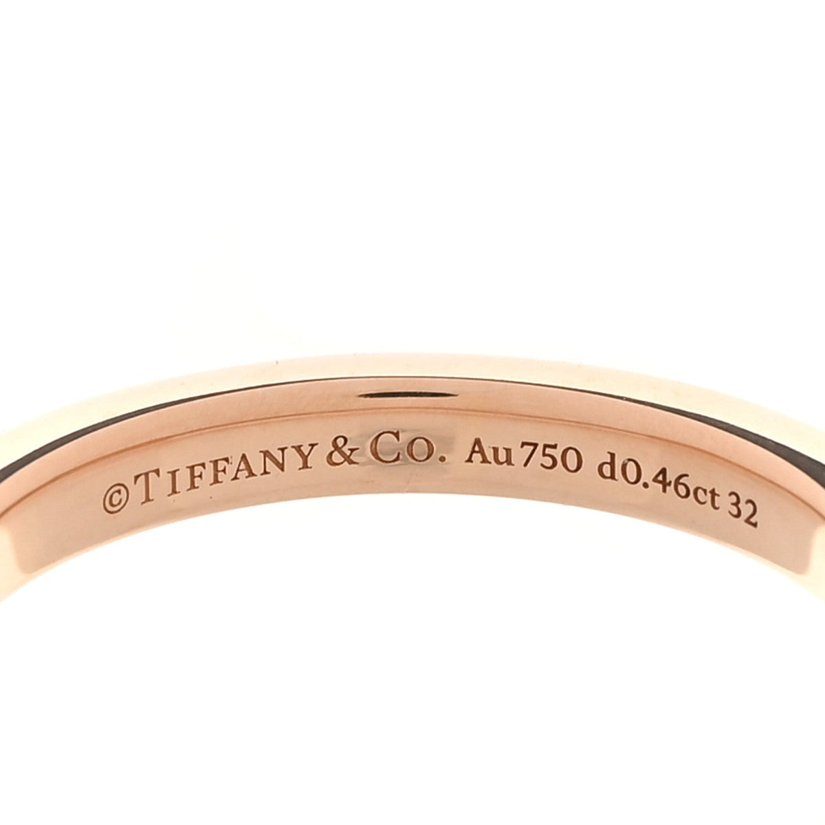 18K Rose Gold Diamond Lock Pave Ring 65 11