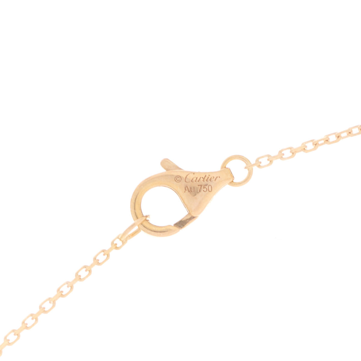18K Pink Gold Diamond Black Onyx XS Amulette de Cartier Pendant Necklace