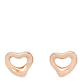 18K Rose Gold 7mm Elsa Peretti Open Heart Earrings