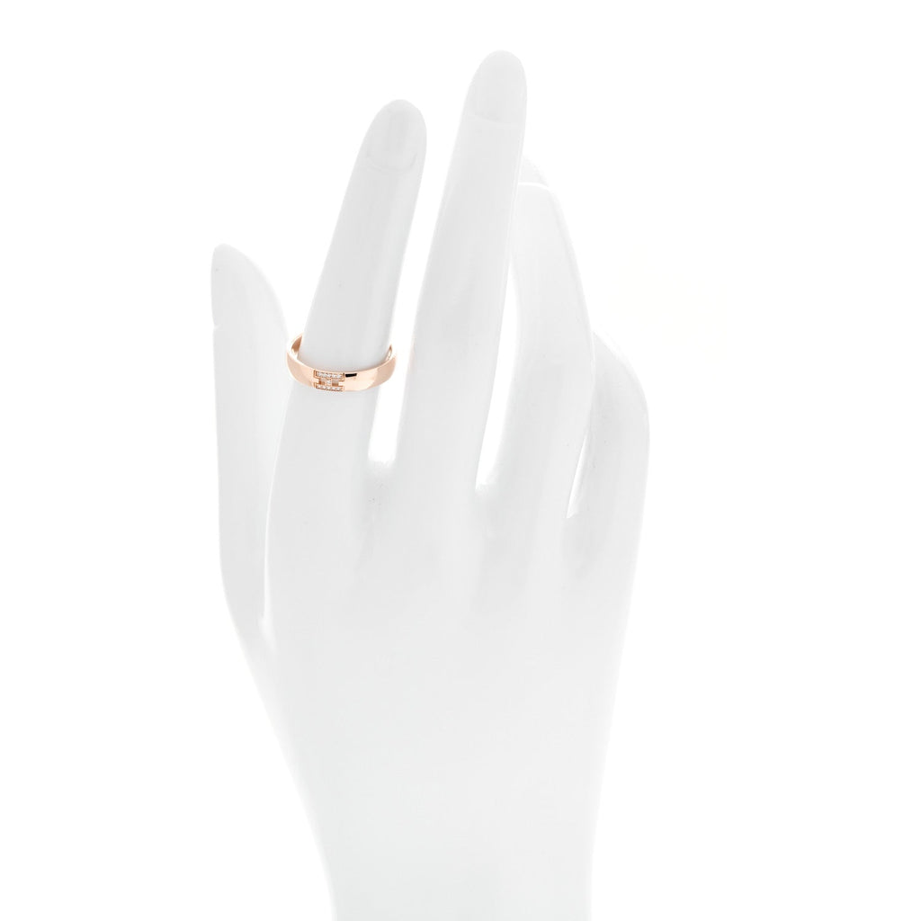 18K Rose Gold Diamond Ever Herakles Wedding Band Ring 53 6.5