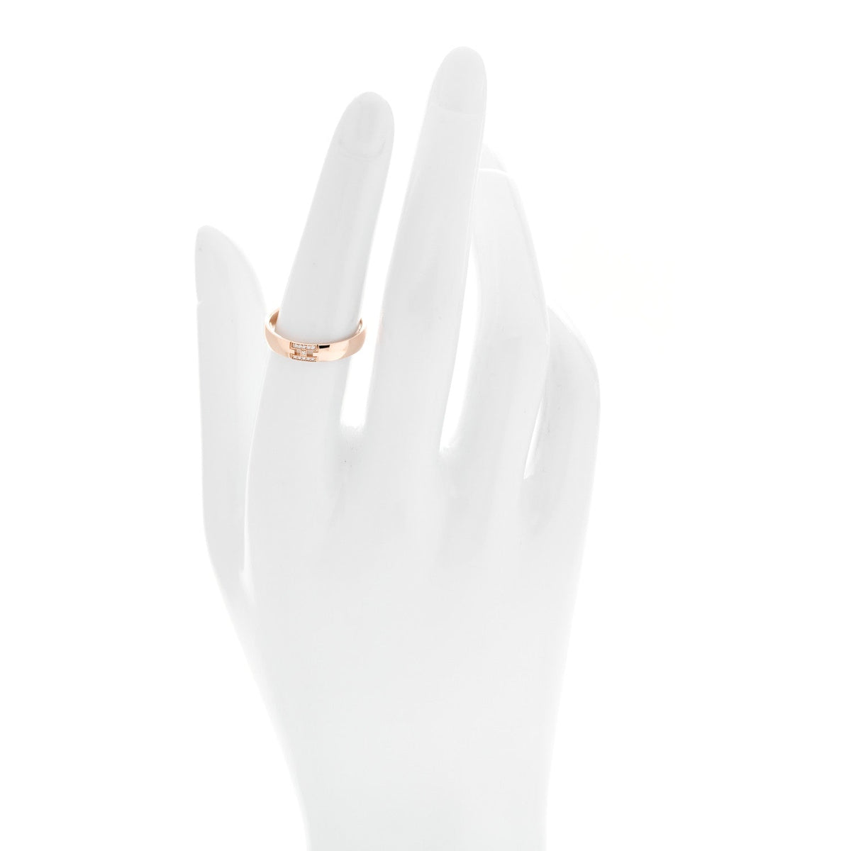 18K Rose Gold Diamond Ever Herakles Wedding Band Ring 53 6.5