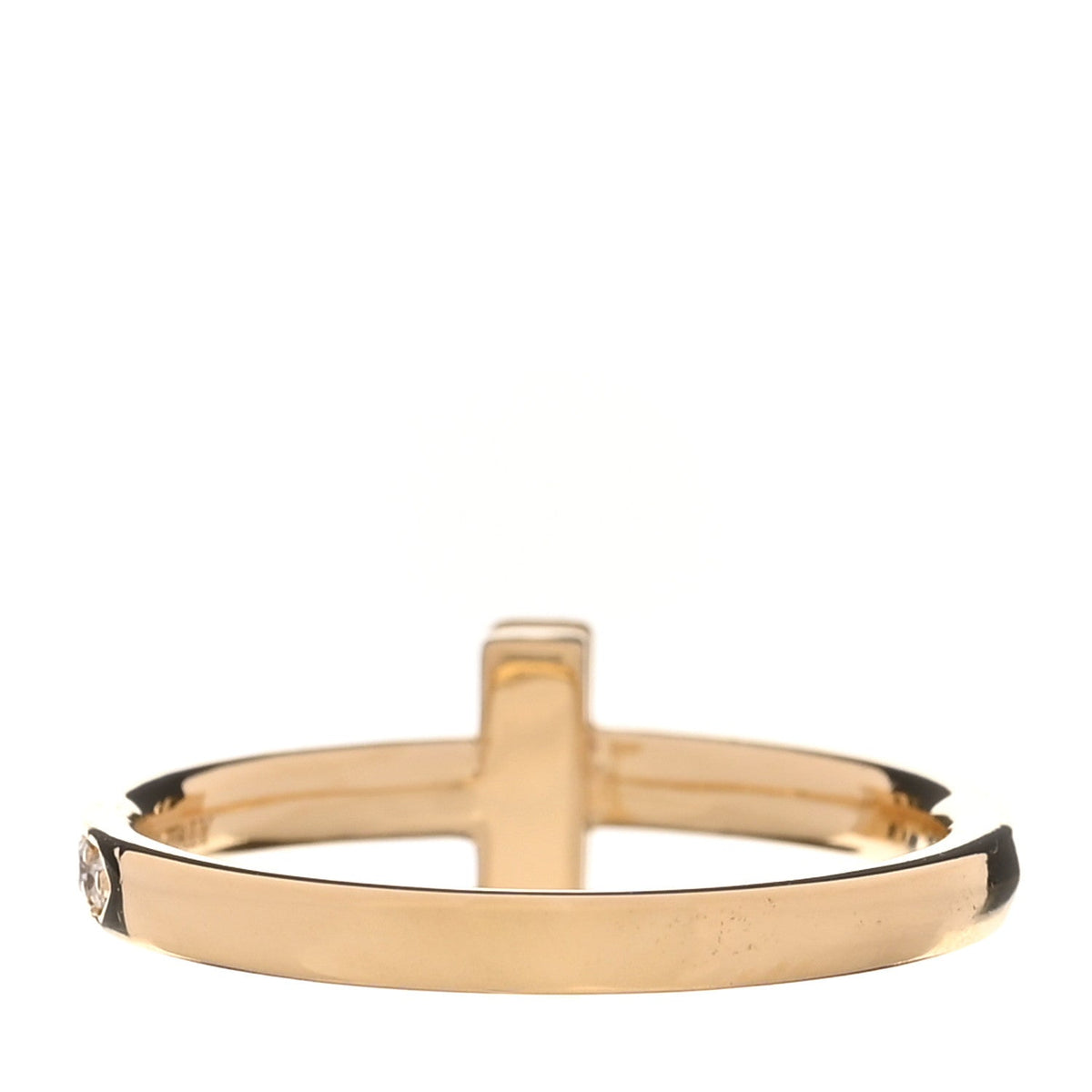 18K Yellow Gold Diamond 2.5mm T T1 Ring 55 7.25
