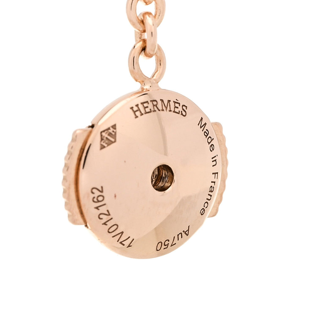 18K Rose Gold TPM Chaine D'Ancre Punk Earrings