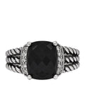 Sterling Silver Diamond Black Onyx 10mm Petite Wheaton Ring 51 5.75