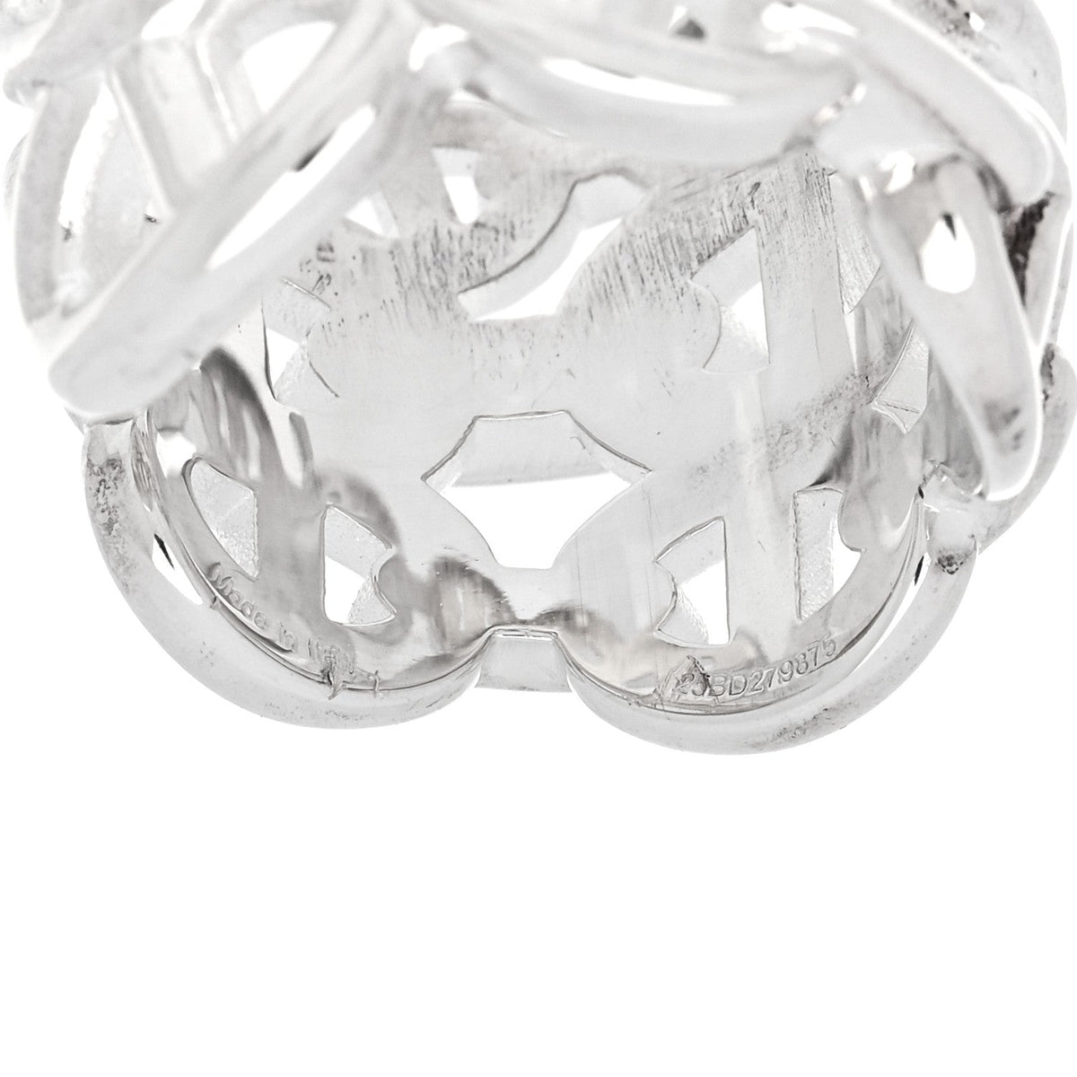 Sterling Silver GM Chaine d'Ancre Enchainee Band Ring 53 6.25