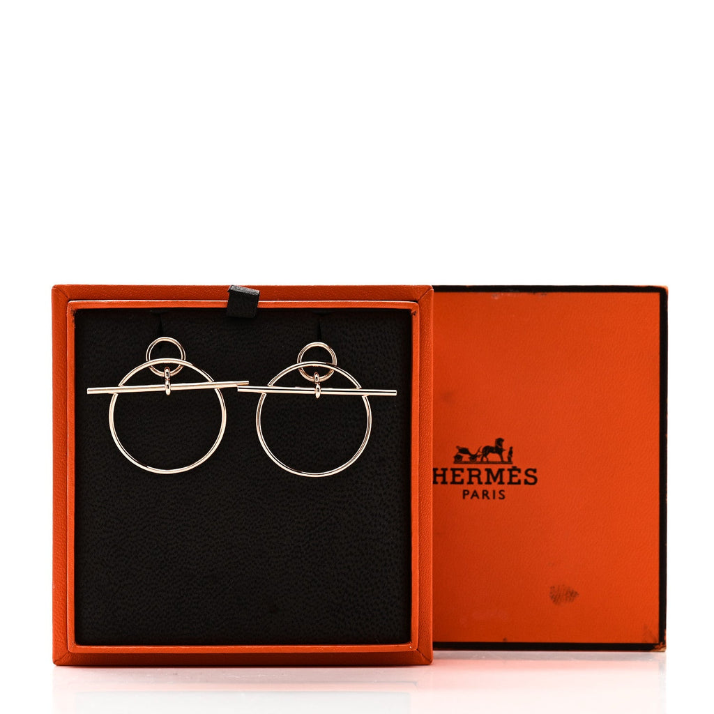 18K Rose Gold PM Loop Earrings
