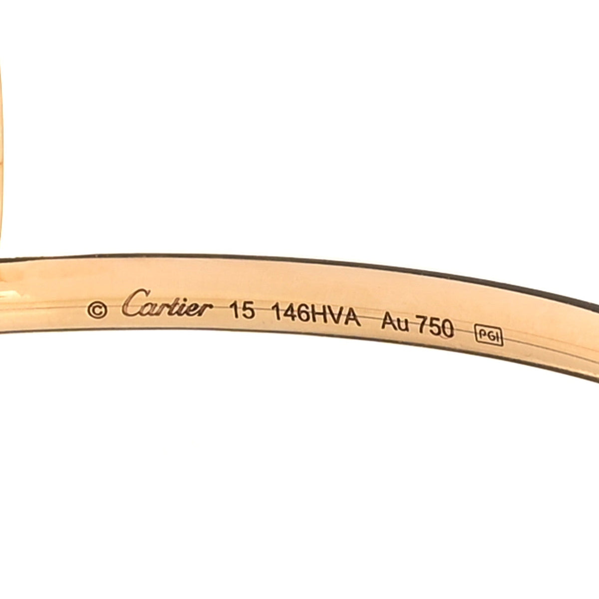 18K Yellow Gold Diamond Small Juste Un Clou Bracelet 15