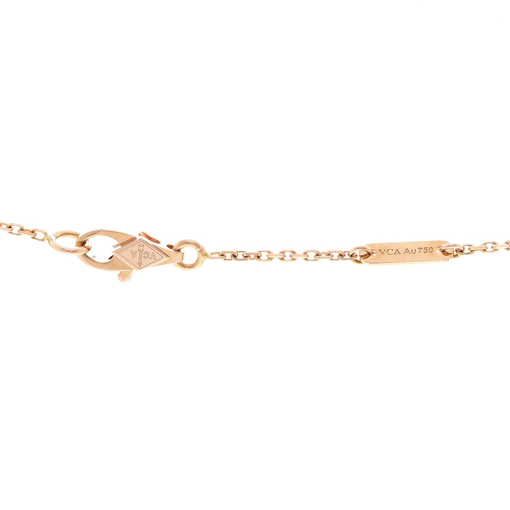 18K Rose Gold Sweet Alhambra Pendant Necklace