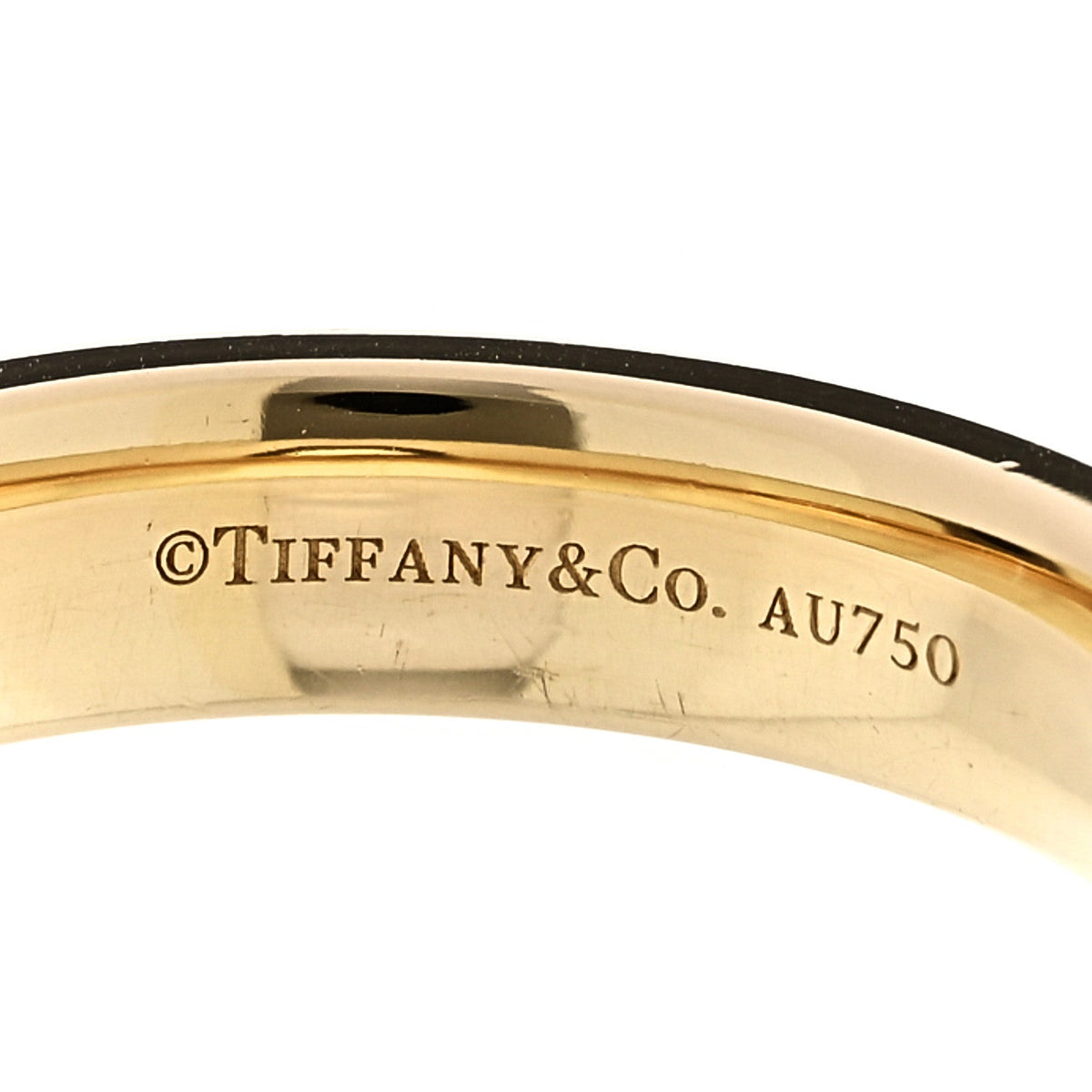 18K Yellow Gold T Two Narrow Ring 58 8.5