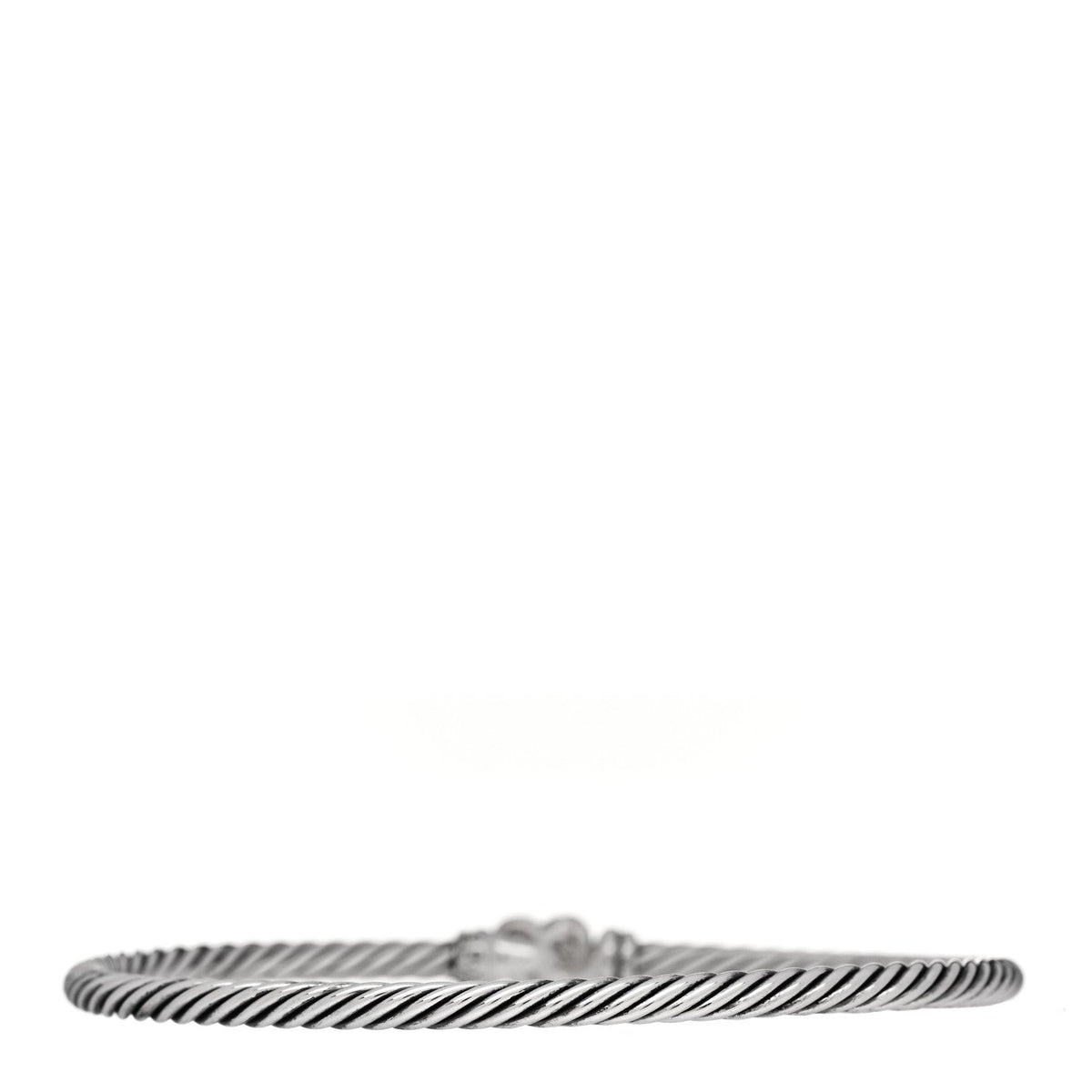 Sterling Silver 18K Yellow Gold 3mm Cable Collectibles Heart Bracelet