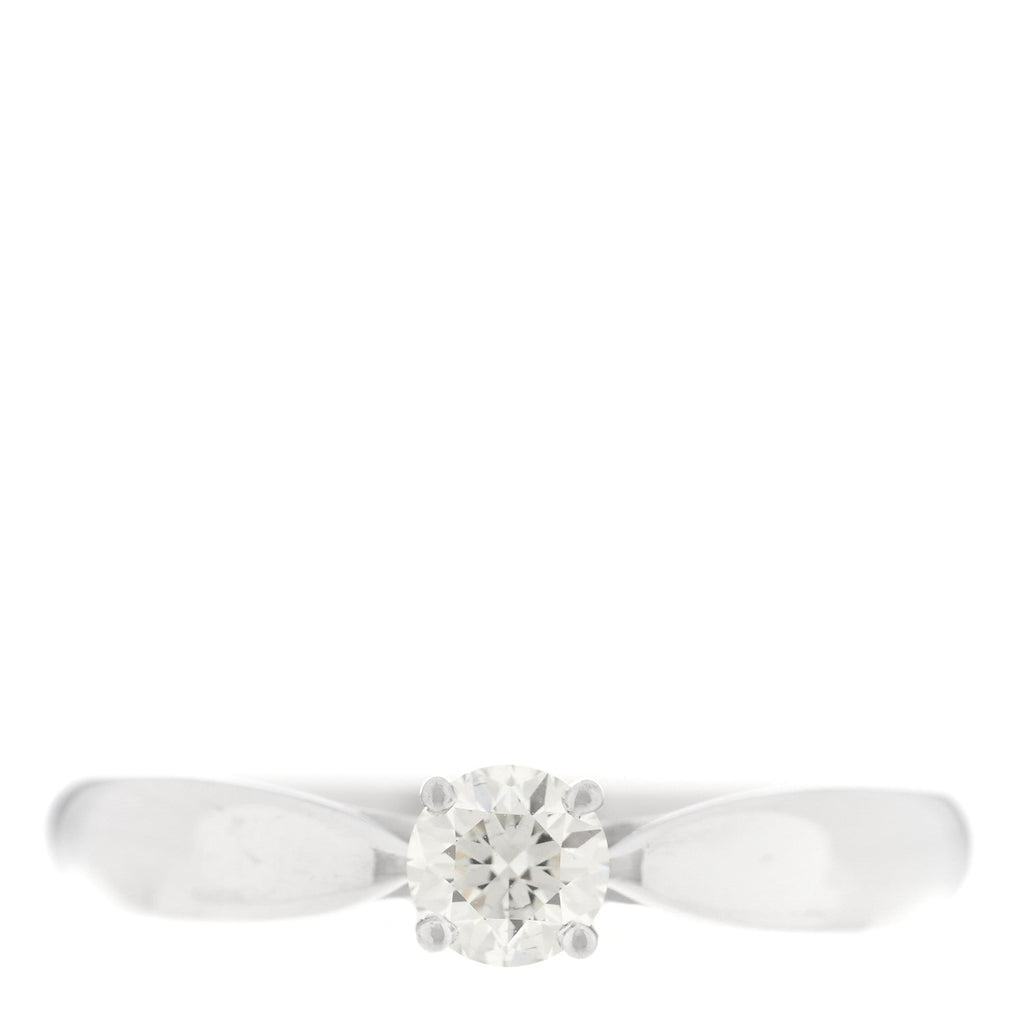 Platinum Diamond .21ct Harmony Solitaire Engagement Ring 48 4.5