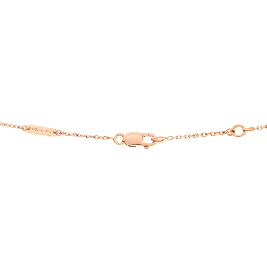 18K Rose Gold Sweet Alhambra Pendant Necklace