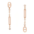 18K Rose Gold Diamond Chaos Earrings