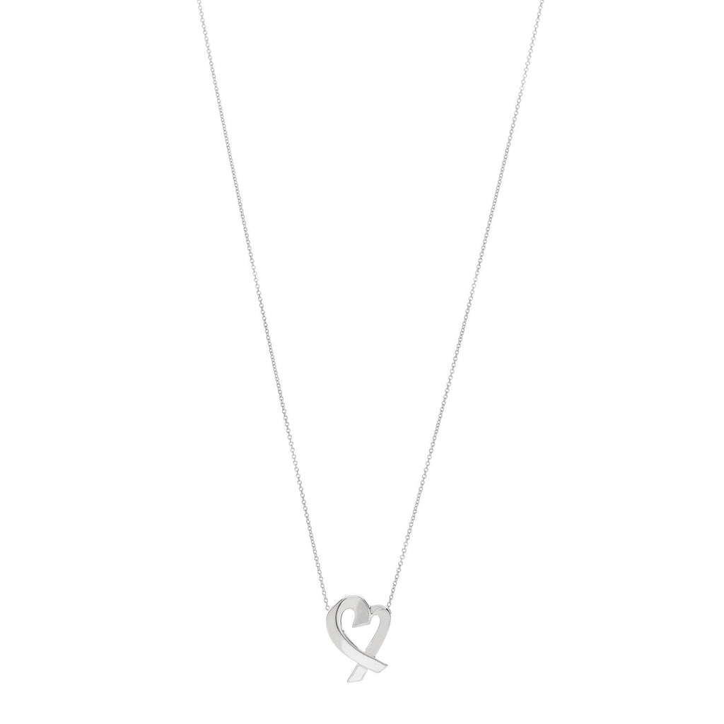 Sterling Silver Paloma Picasso Loving Heart Pendant Necklace