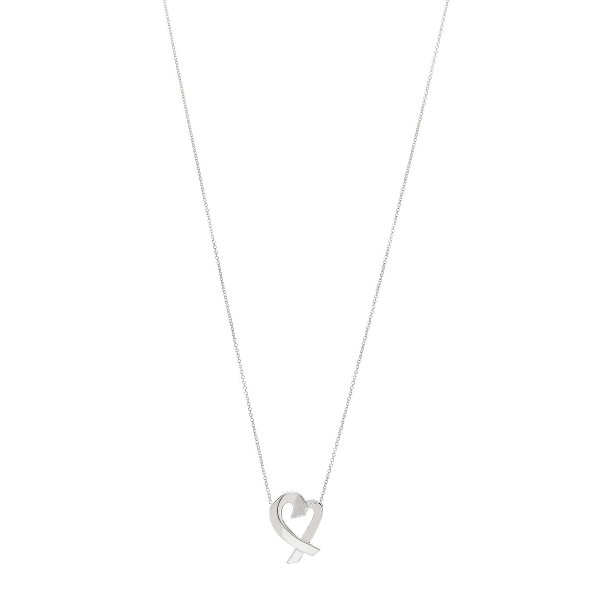 Sterling Silver Paloma Picasso Loving Heart Pendant Necklace