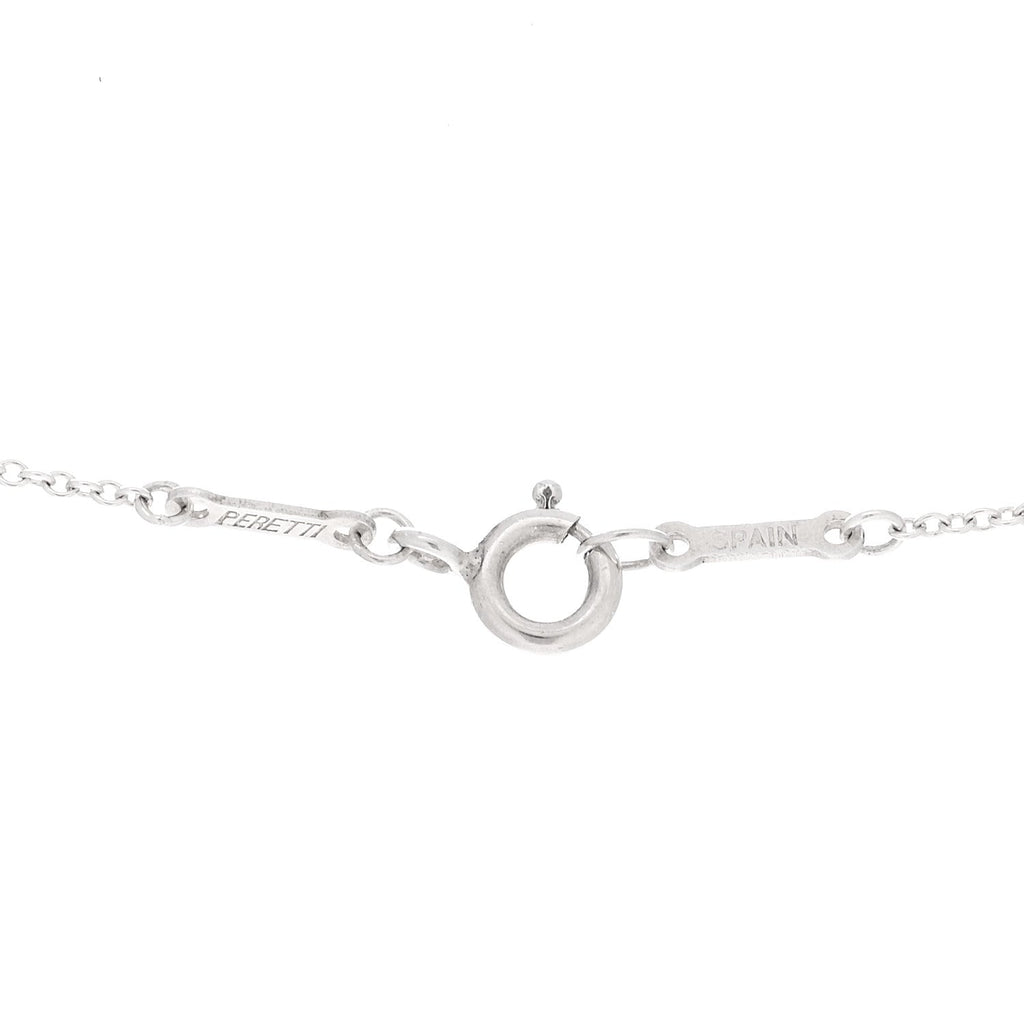 Sterling Silver Elsa Peretti Open Tear Drop Pendant Necklace