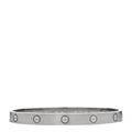 18K White Gold Brushed Finish LOVE Bracelet 18