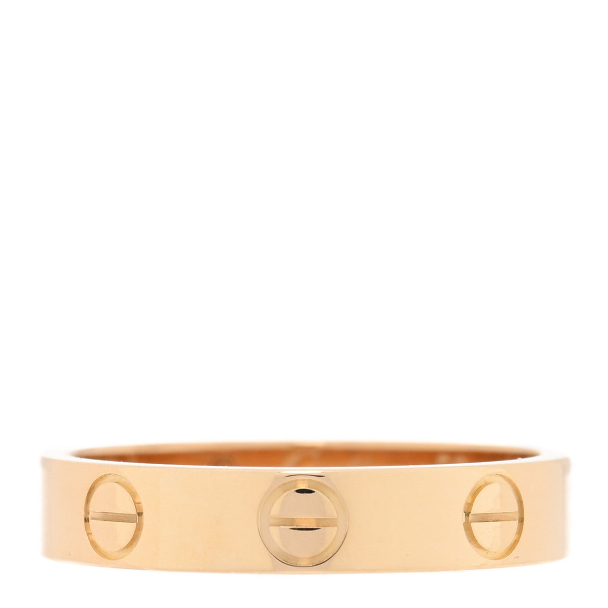 18K Yellow Gold 3.5mm LOVE Wedding Band Ring 50 5.25