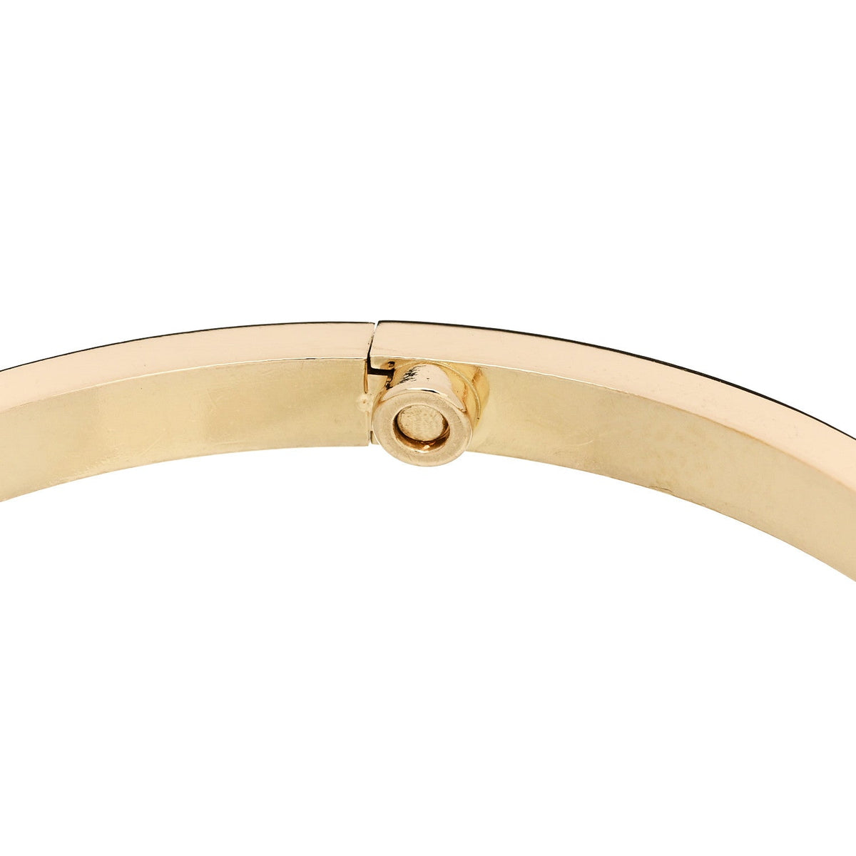18K Yellow Gold 10 Diamond Small LOVE Bracelet 17