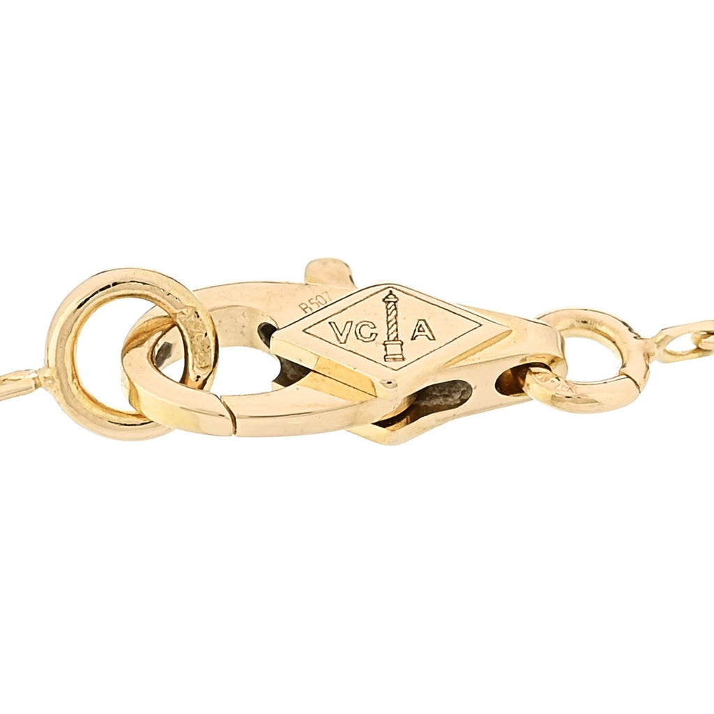 18K Yellow Gold Mother of Pearl Sweet Alhambra Bracelet
