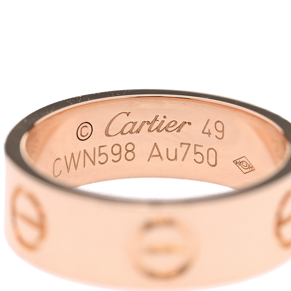 18K Pink Gold 5.5mm LOVE Ring 49 5