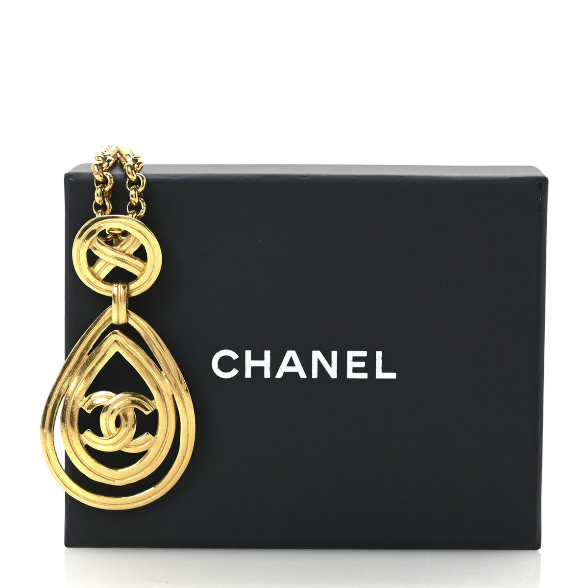 CC Pendant Necklace Gold