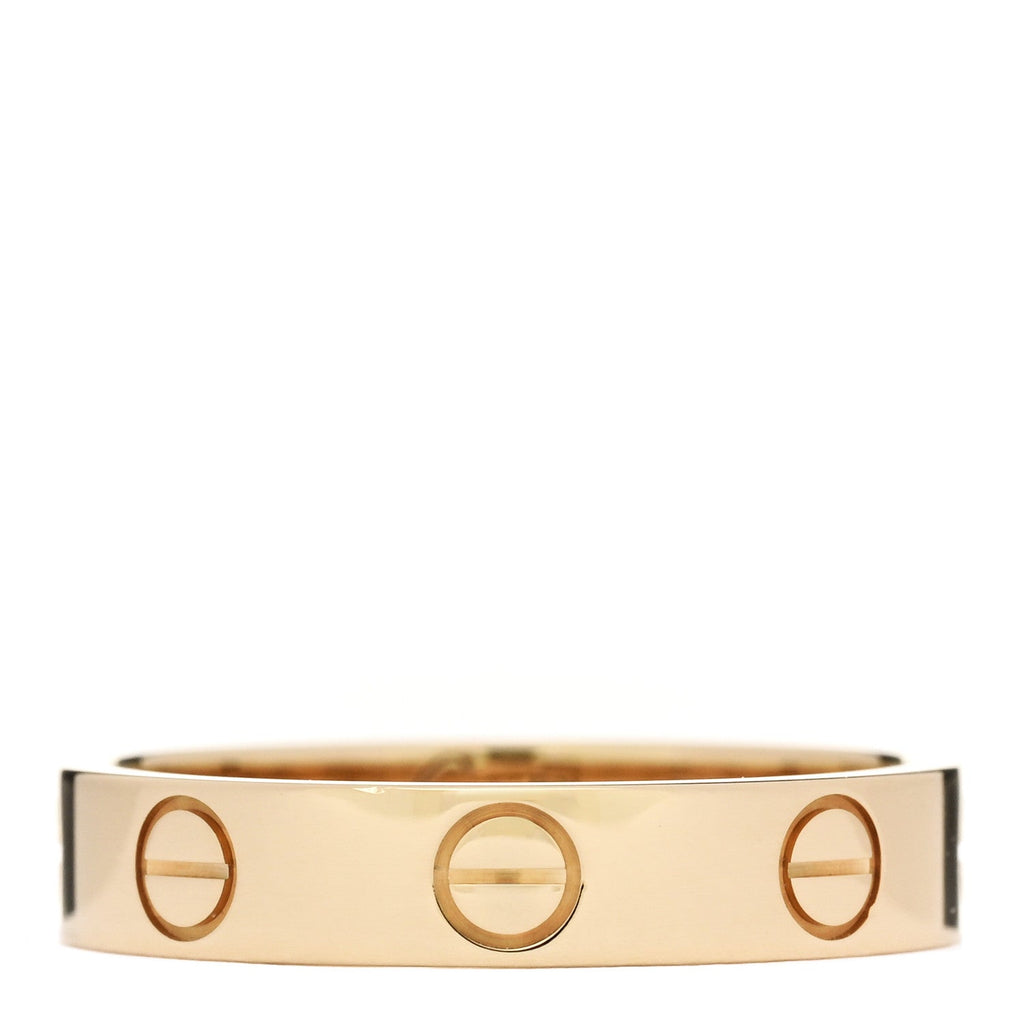 18K Yellow Gold 3.5mm LOVE Wedding Band Ring 50 5.25