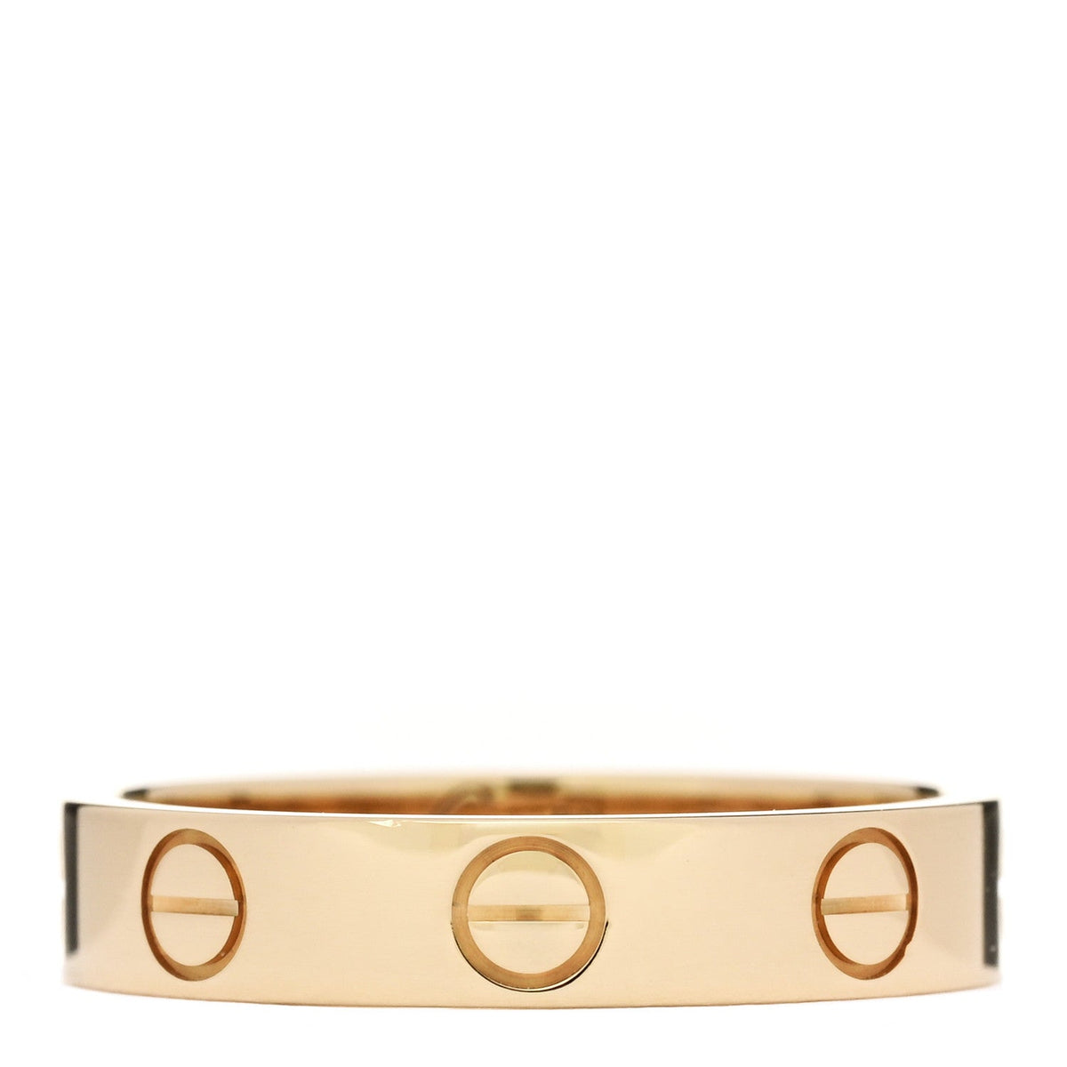 18K Yellow Gold 3.5mm LOVE Wedding Band Ring 50 5.25