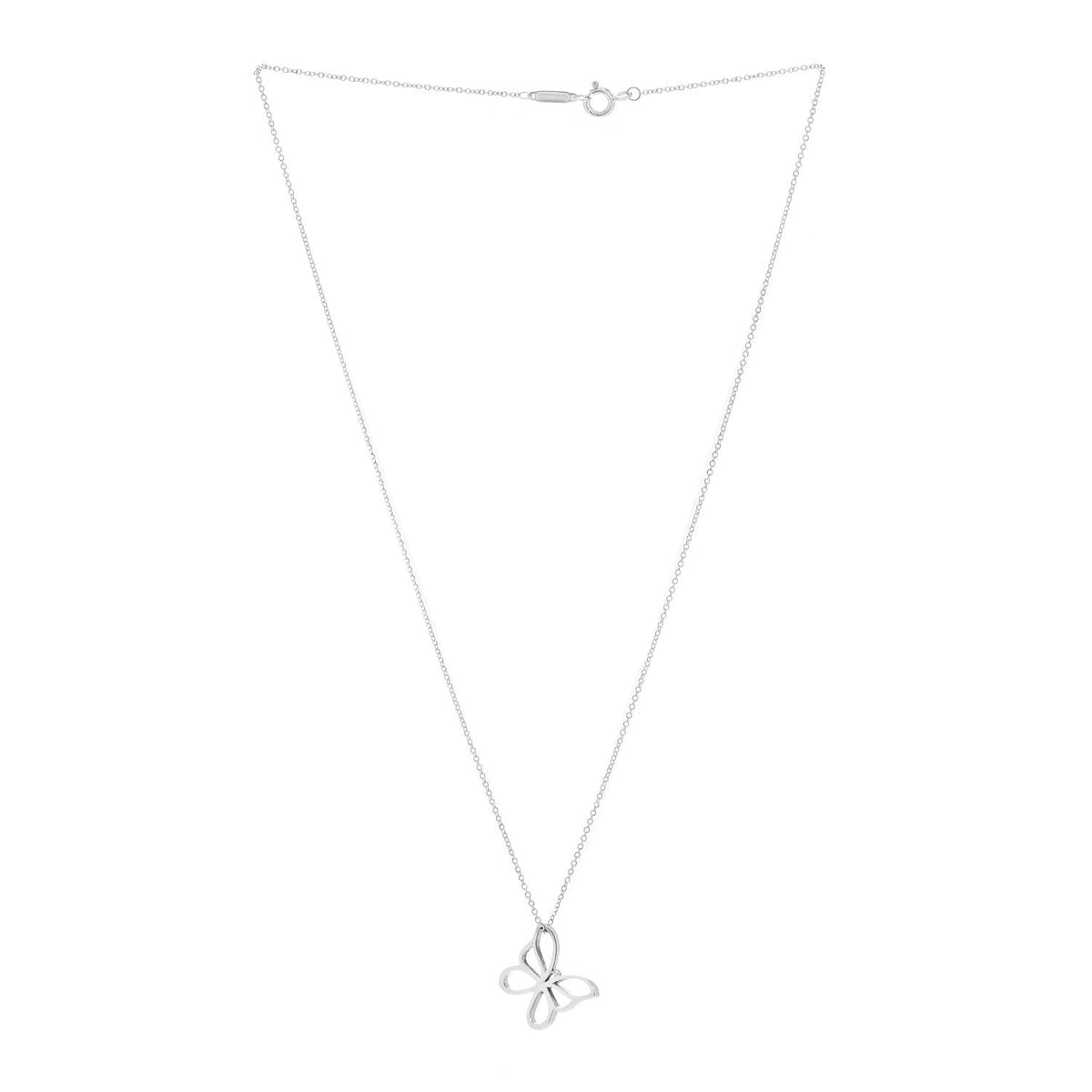 Sterling Silver Butterfly Pendant Necklace