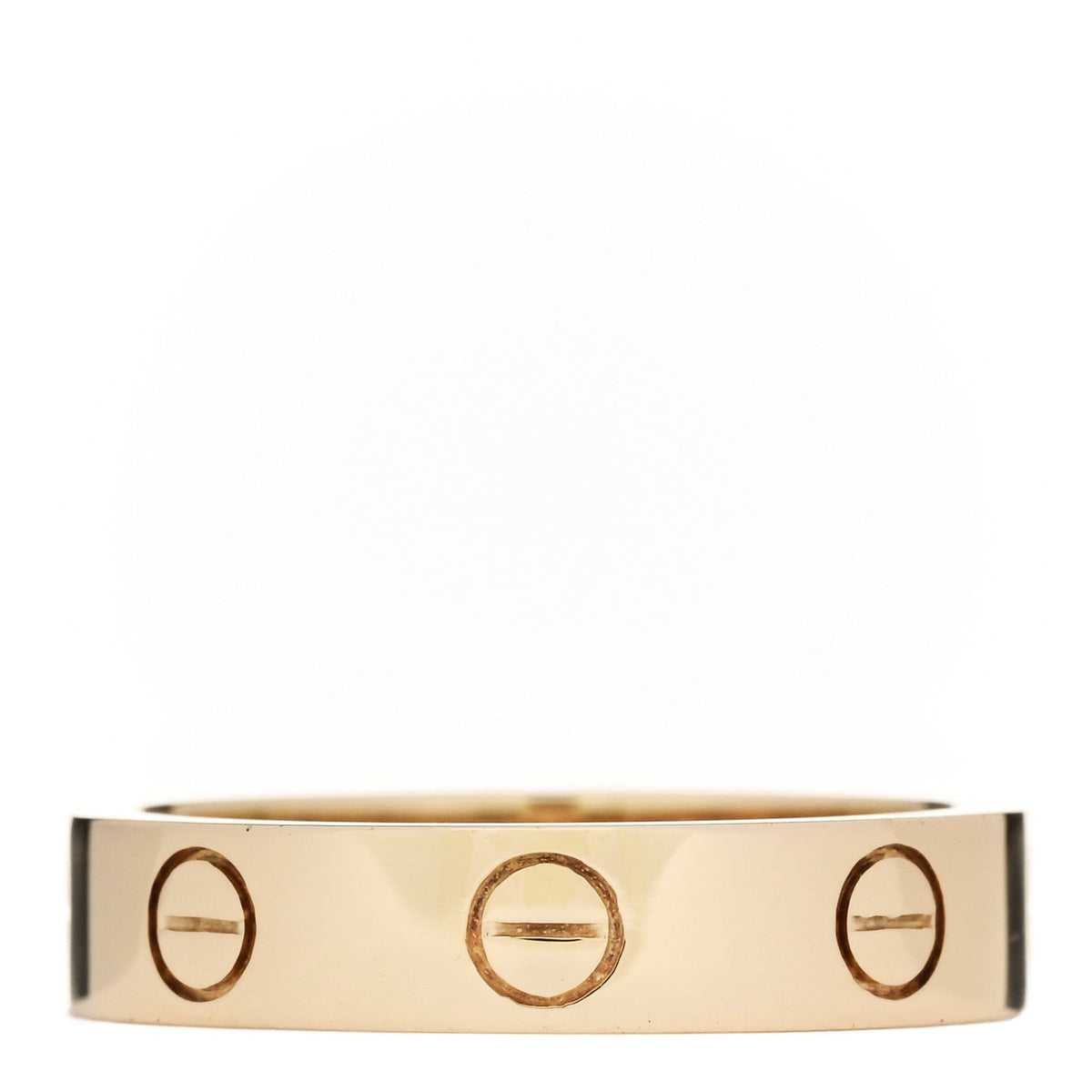18K Yellow Gold Diamond 4mm LOVE Wedding Band Ring 48 4.5