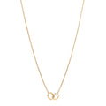18K Yellow Gold Interlocking LOVE Necklace