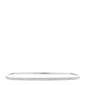 18K White Gold Diamond Frank Gehry Torque Bangle Bracelet