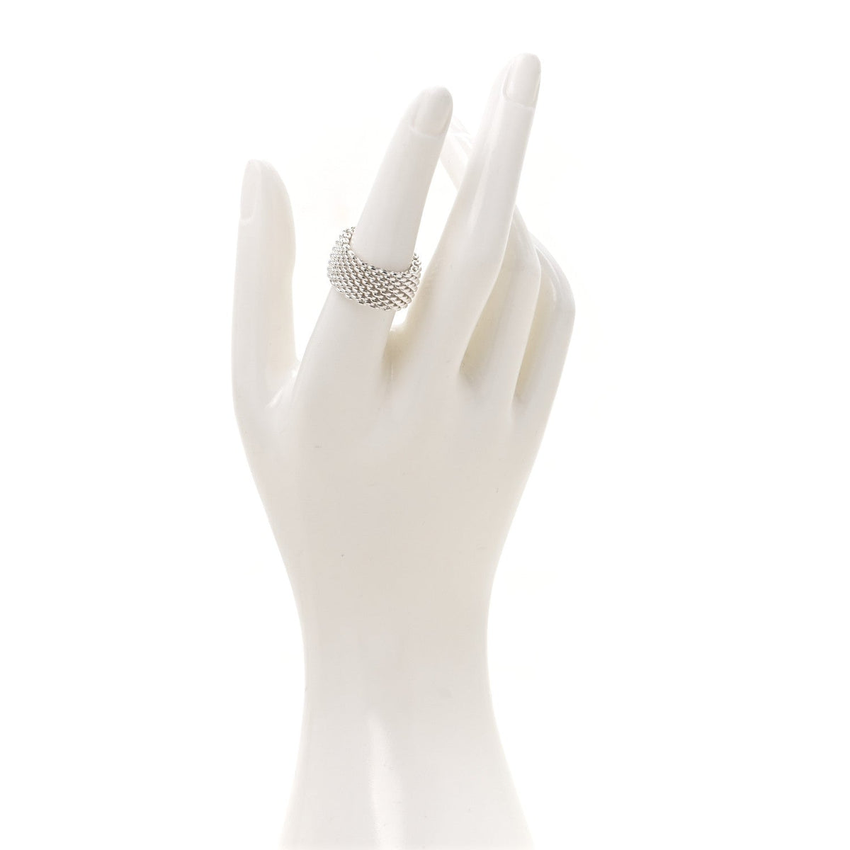 Sterling Silver Somerset Mesh Ring 54 6.75