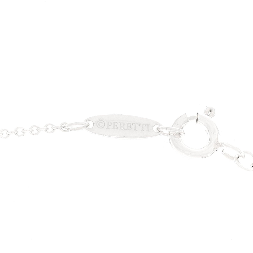 Sterling Silver 11mm Elsa Peretti Open Heart Pendant Necklace