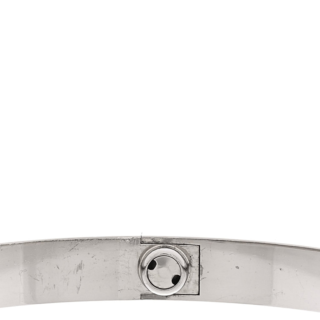 18K White Gold LOVE Bracelet 20