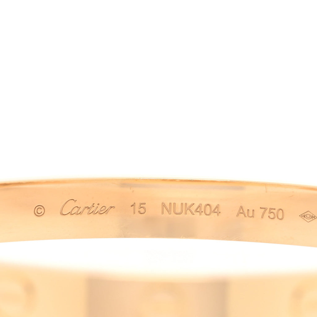 18K Yellow Gold LOVE Bracelet 15