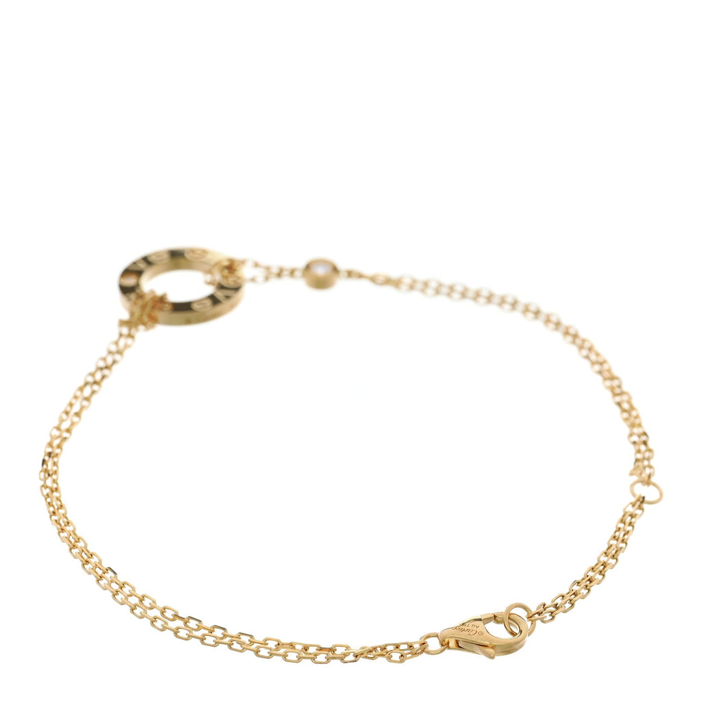 18K Yellow Gold Diamond Love Bracelet