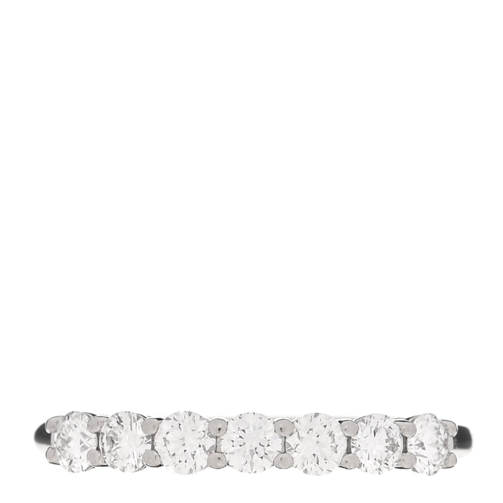Platinum Diamond 3mm Tiffany Forever Half Circle Band Ring 53 6.5