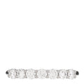 Platinum Diamond 3mm Tiffany Forever Half Circle Band Ring 53 6.5