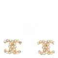 Crystal CC Earrings Gold