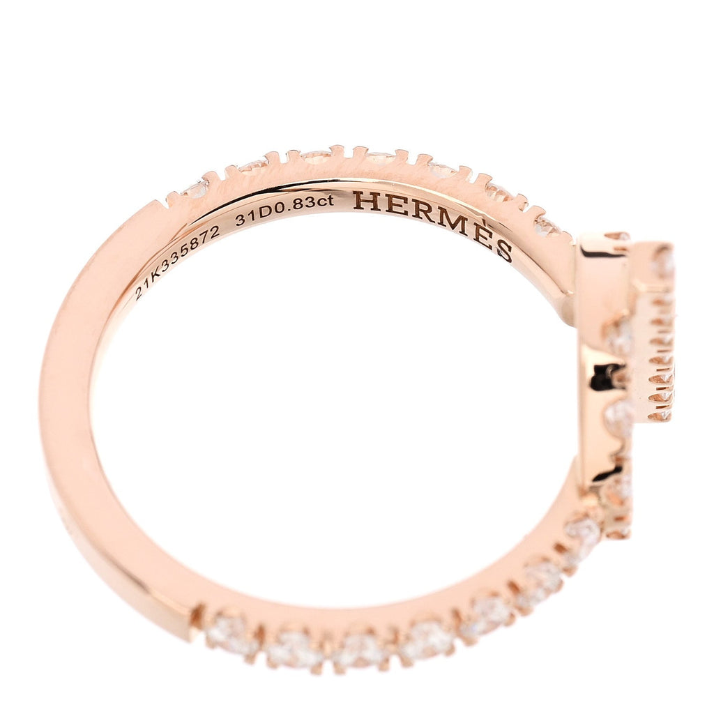 18K Rose Gold Diamond Finesse Ring 50 5.25