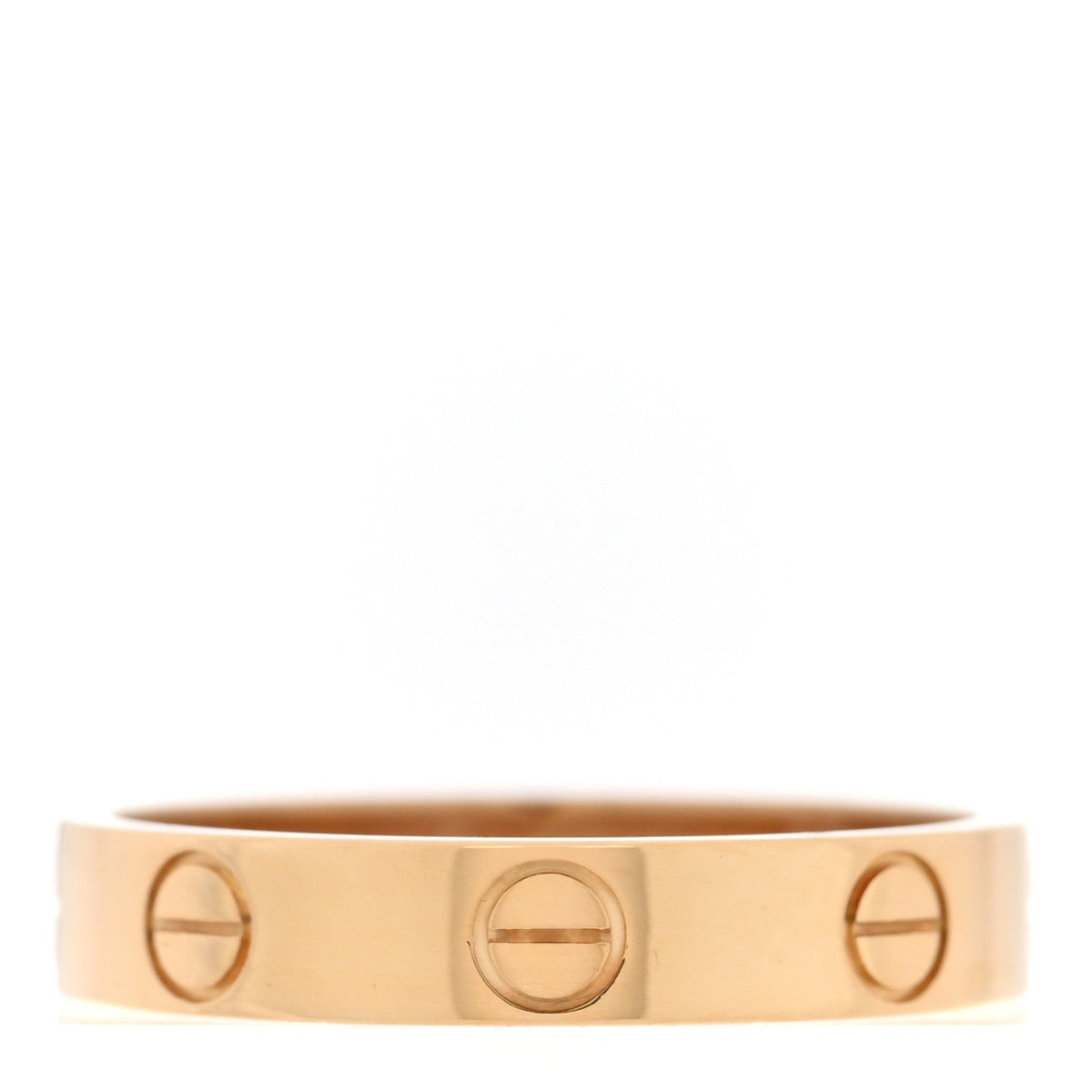 18K Yellow Gold 3.5mm LOVE Wedding Band Ring 52 6