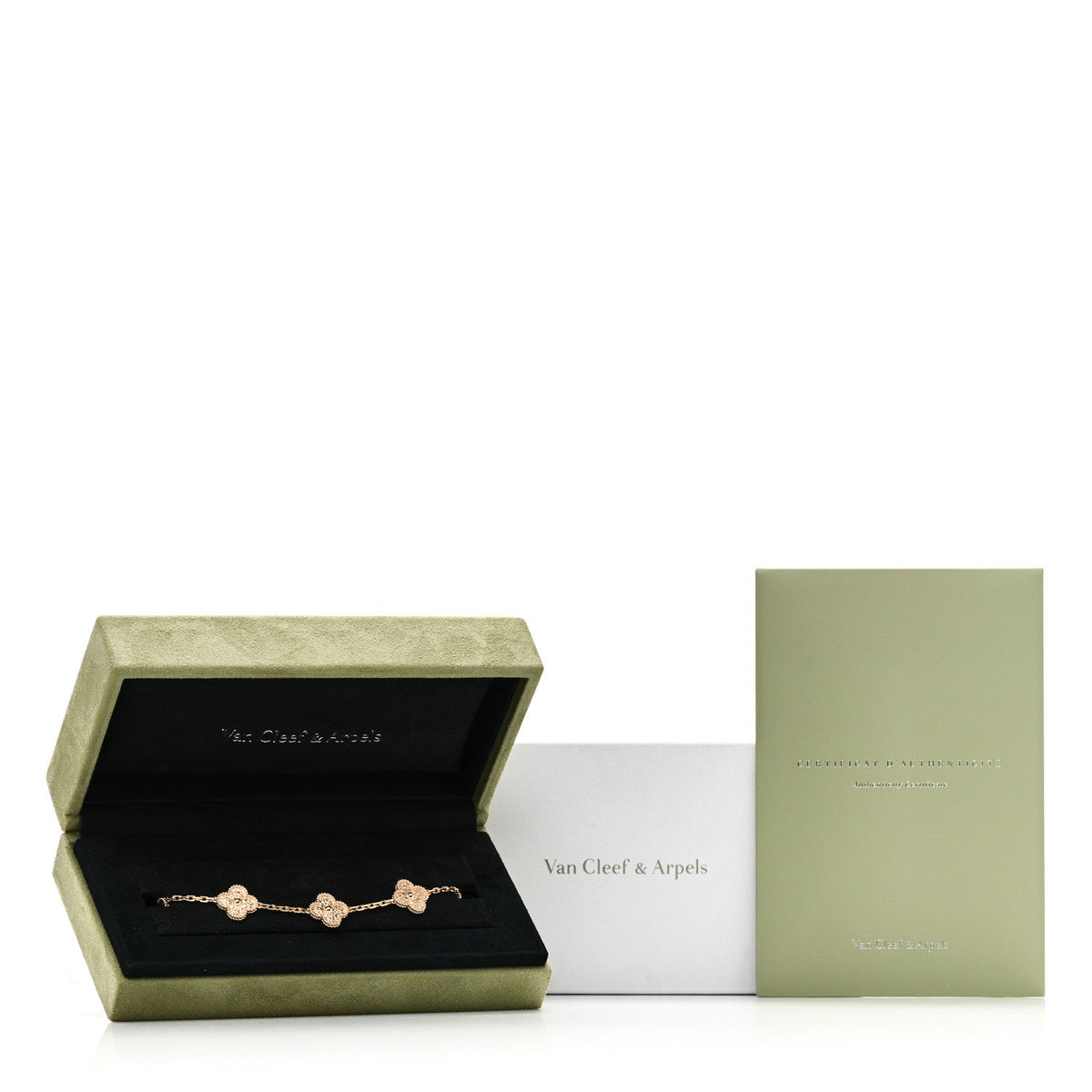 18K Yellow Gold 5 Motifs Vintage Alhambra Bracelet