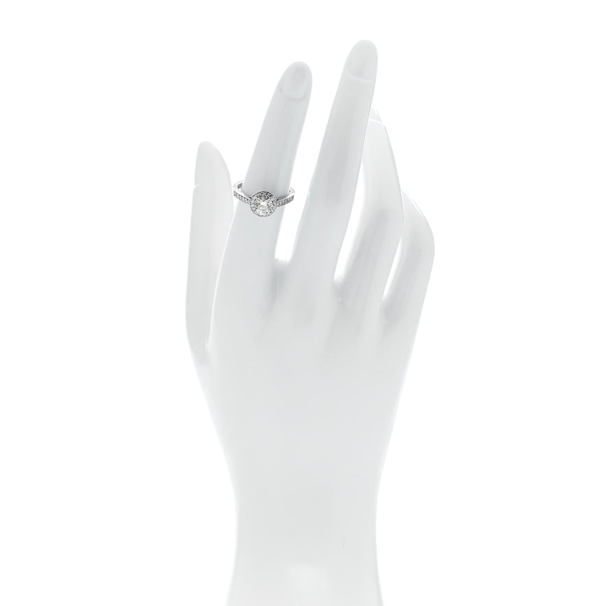 Platinum Diamond .78ct Soleste Round Brilliant Engagement Ring 52 6