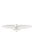Platinum Diamond .24ct Solitaire Engagement Ring 51 5.75